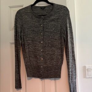 Ann Taylor Gray Button-Up Blazer